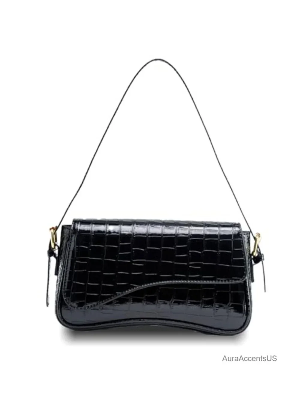 PU Leather Hobo Shoulder Bag Women Trendy Purse Handbag 2 Straps